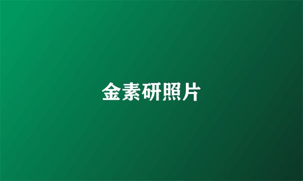 金素研照片