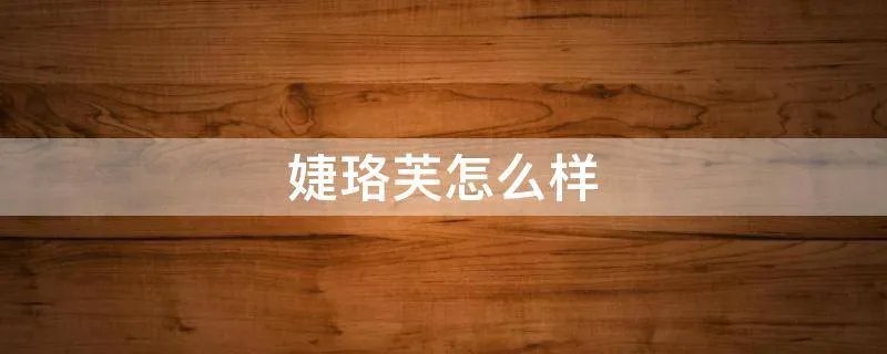 婕珞芙怎么样