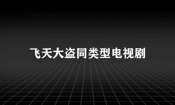 飞天大盗同类型电视剧