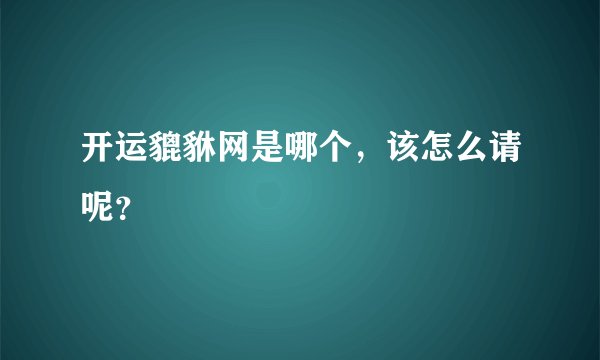 开运貔貅网是哪个，该怎么请呢？