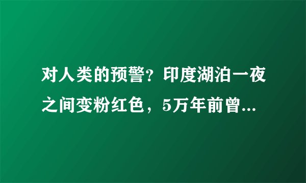 对人类的预警？印度湖泊一夜之间变粉红色，5万年前曾被陨石撞击