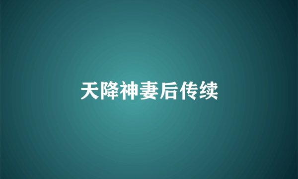 天降神妻后传续