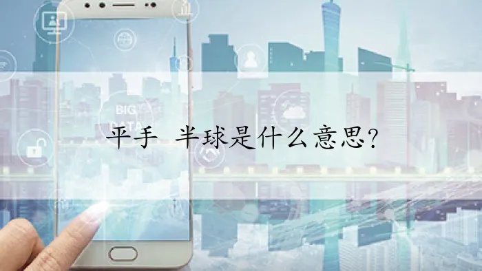 平手 半球是什么意思？