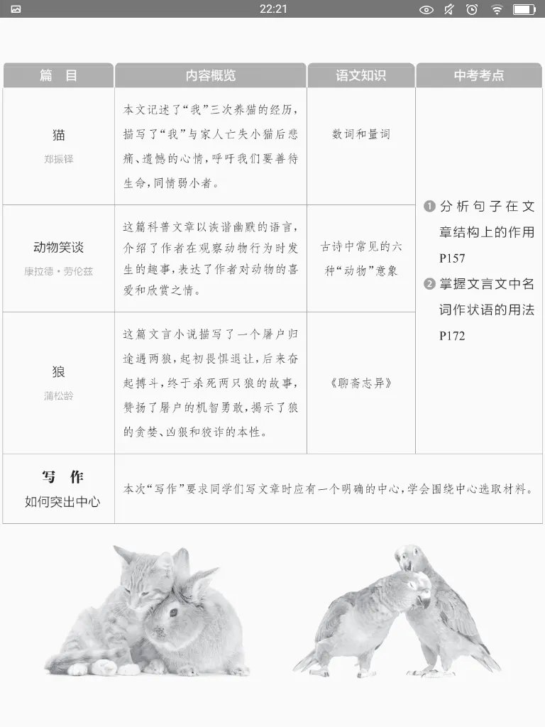 初一语文(上)