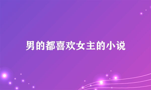 男的都喜欢女主的小说