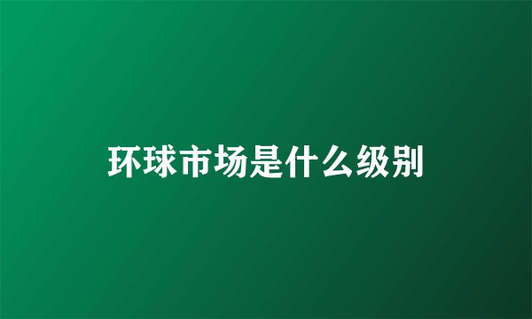 环球市场是什么级别