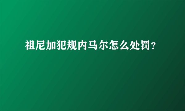 祖尼加犯规内马尔怎么处罚？