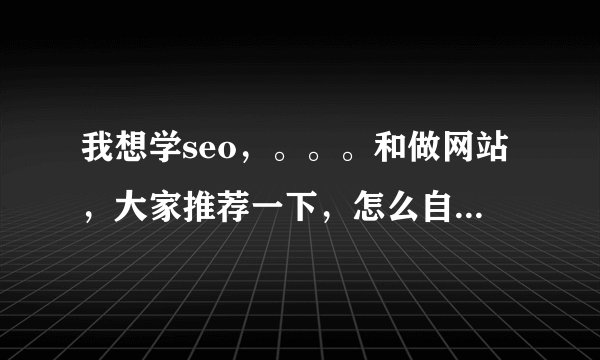我想学seo,。。。和做网站,大家推荐一下,怎么自学快?看视频教程怎么样?