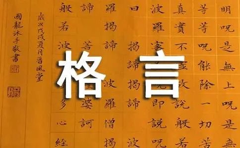 参赛格言