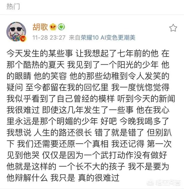 蒋劲夫在日本被捕,胡歌发文难过并且不知道真相,你觉得他们现在关系如何?