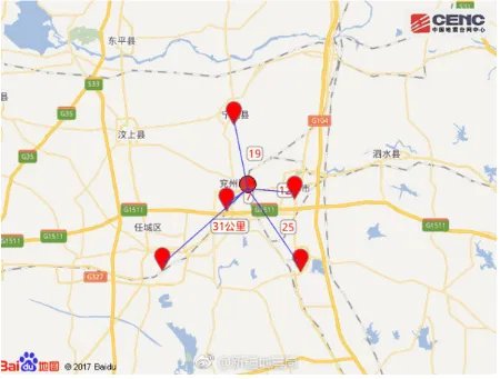 山东哪里发生地震了?