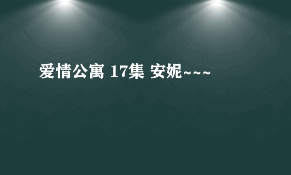爱情公寓 17集 安妮~~~