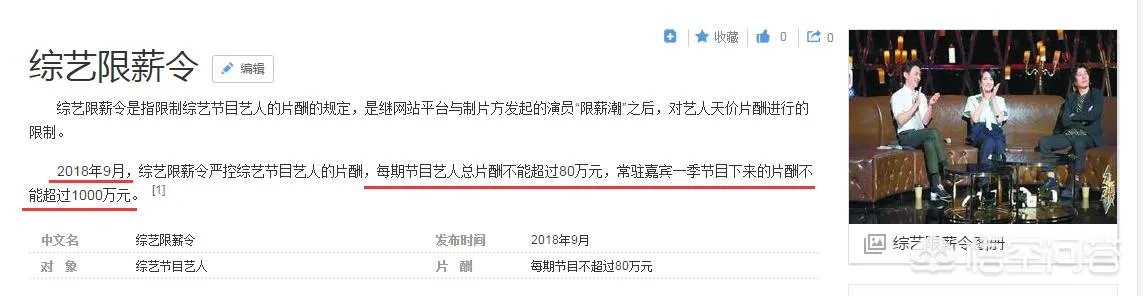 综艺“限薪令”来了，艺人还能获得巨额薪酬吗？对此你怎么看？