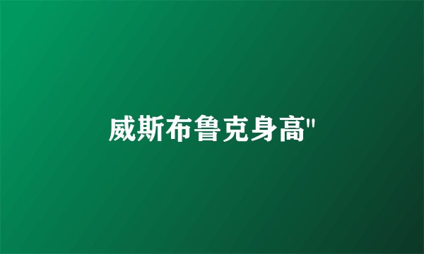 威斯布鲁克身高
