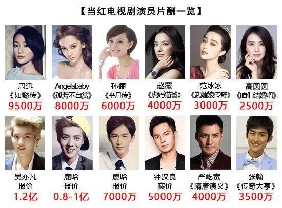 袁立上演员的诞生15分钟赚一百万,明星片酬一般是多少?