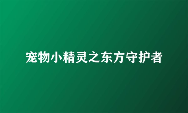 宠物小精灵之东方守护者