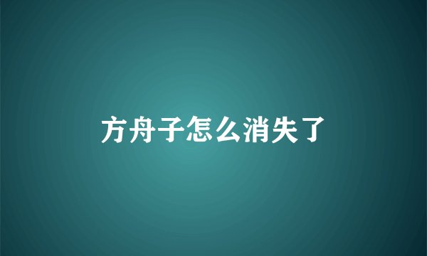 方舟子怎么消失了