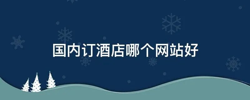 国内订酒店哪个网站好