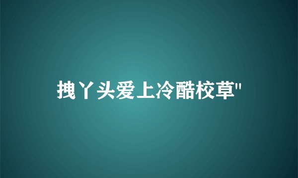 拽丫头爱上冷酷校草