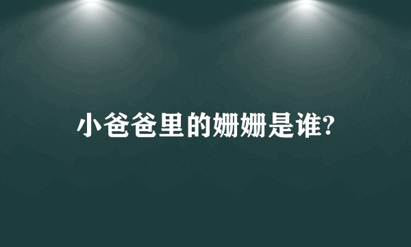 小爸爸里的姗姗是谁?