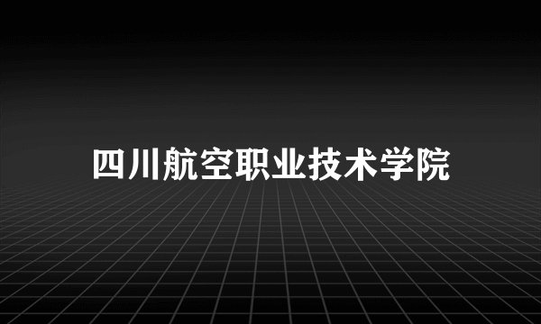 四川航空职业技术学院