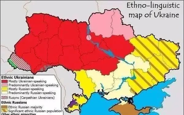 乌克兰民族分布地图？
