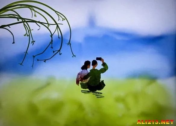 又是来拉仇恨的！民间高手用香菜拼出的西湖美景