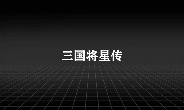 三国将星传