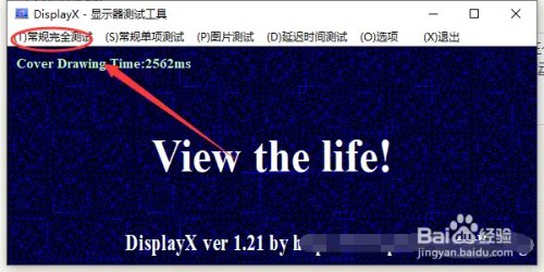 如何使用DisplayX来进行显示器的检测