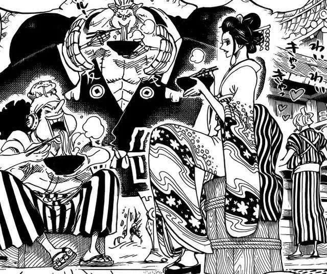 《海贼王》和之国中,和服罗宾为什么变成了平胸?