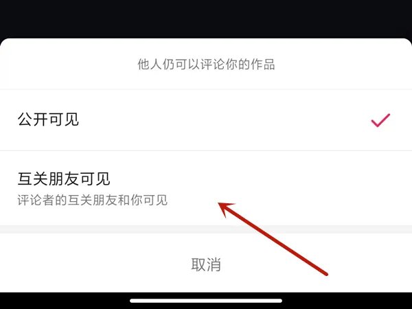 抖音怎么让别人看不到我的评论
