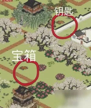 江南百景图丽娘府宅宝箱在哪 丽娘府宅宝箱钥匙分布位置图一览