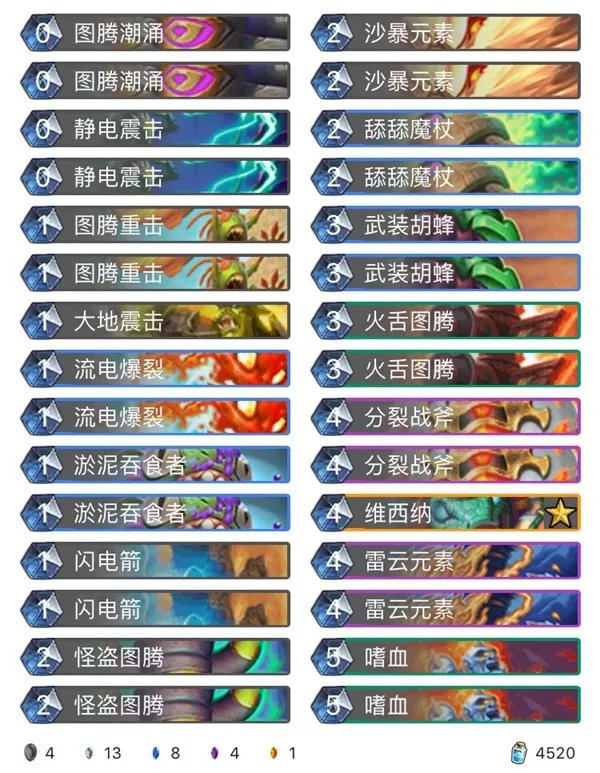 《炉石传说》奥丹姆奇兵Nicholena图腾萨卡组推荐