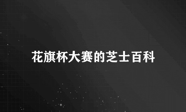 花旗杯大赛的芝士百科