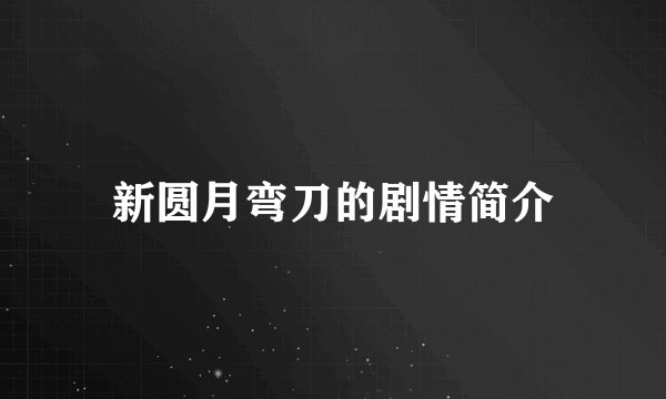 新圆月弯刀的剧情简介