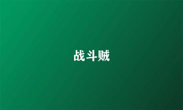 战斗贼