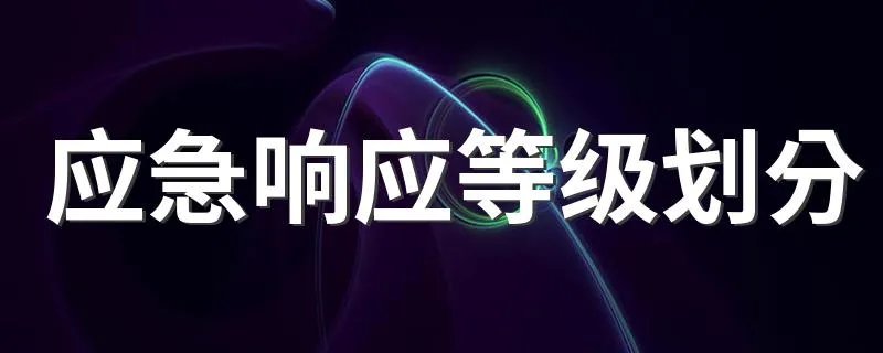 应急响应等级划分 应急响应有哪几级