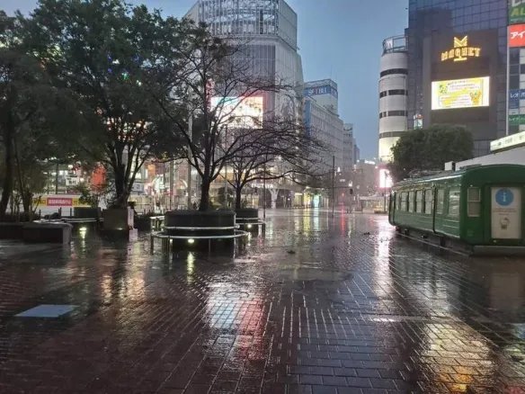 日本最忙的街头 车站台风 海贝思 登陆那天什么样