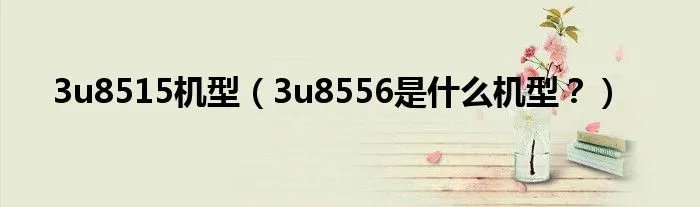 3u8515机型（3u8556是什么机型？）
