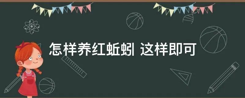 怎样养红蚯蚓 这样即可