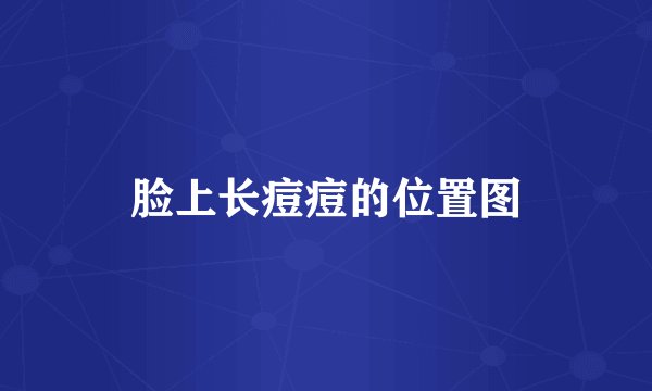 脸上长痘痘的位置图