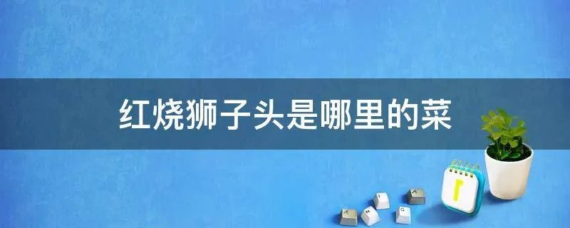 红烧狮子头是哪里的菜
