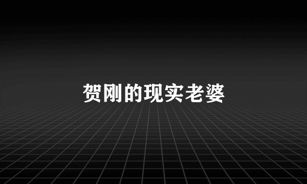 贺刚的现实老婆