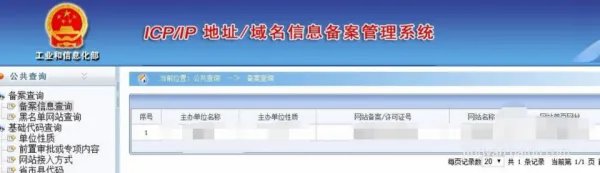 如何在工信部查网站域名备案信息