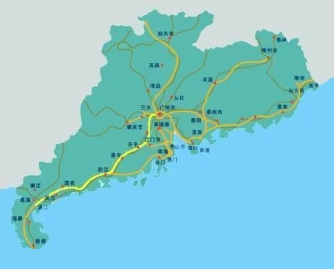 茂湛高铁详细线路图？