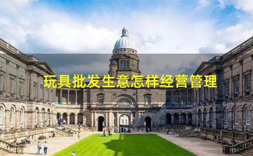 玩具批发生意怎样经营管理