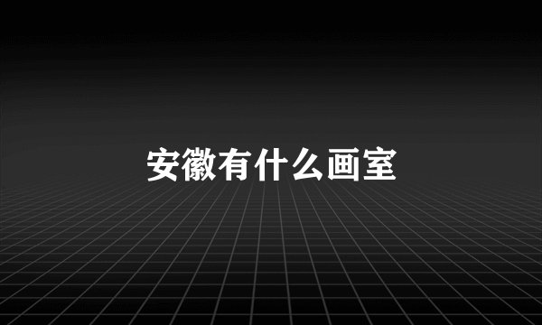 安徽有什么画室