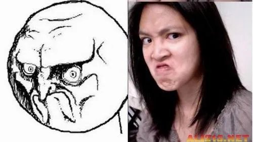 爆强表情帝！国内男女屌丝演绎真人版暴走漫画
