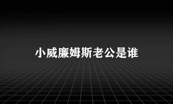 小威廉姆斯老公是谁