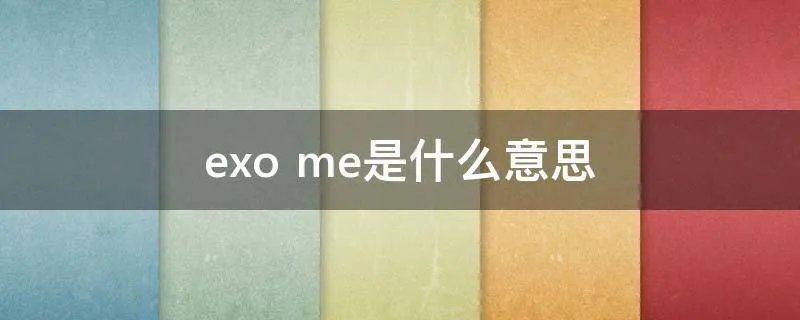 exo me是什么意思